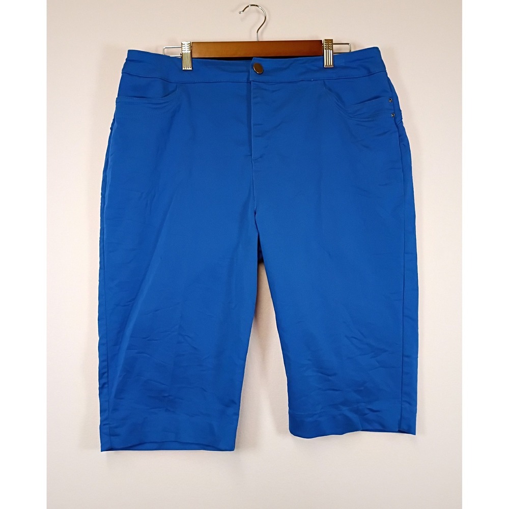 Coastal Casual Christopher & Banks Women 12P Blue Capri Crop Pants